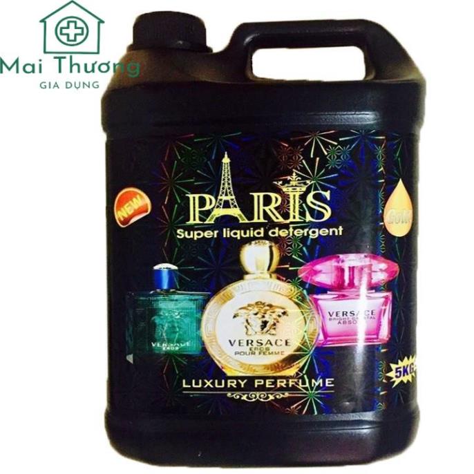 1 Thùng 4 Can Nước Giặt Paris 5000ml Siêu Thơm