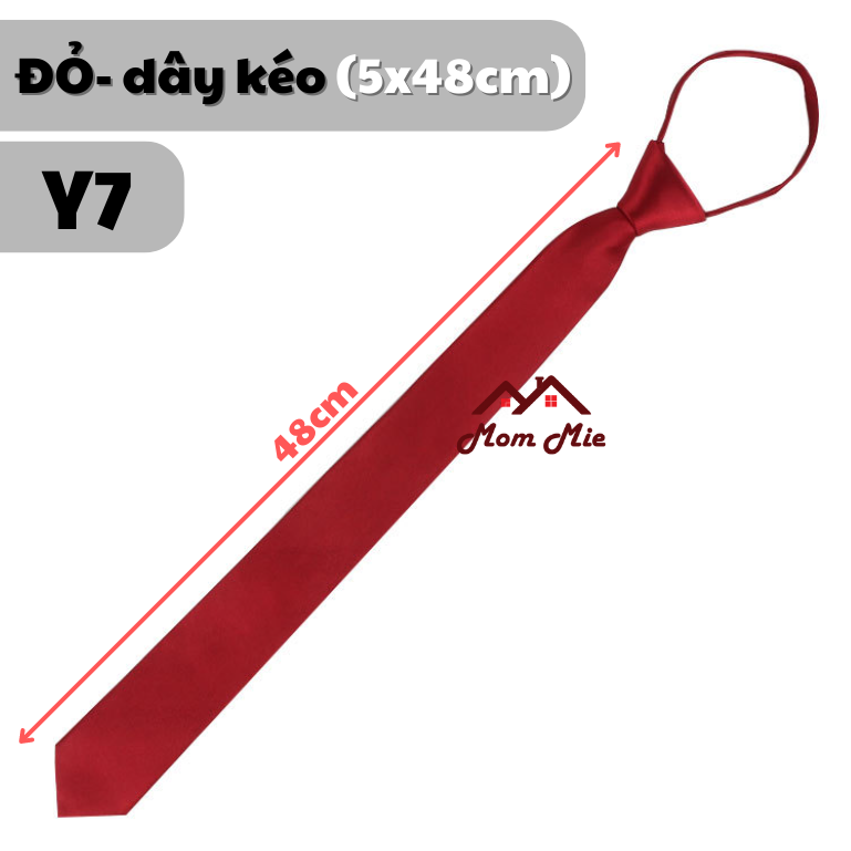 [HCM]Cà vạt nam bản nhỏ 5cm - THẮT SẴN hoặc TỰ THẮT (Đen, Nâu, Đỏ, Xanh biển) dành cho nam nữ
