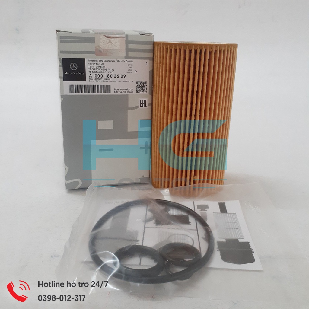 Lọc dầu nhớt Sprinter. (Mẹc 16 chỗ) mã A0001802609 (A) -Hgauto
