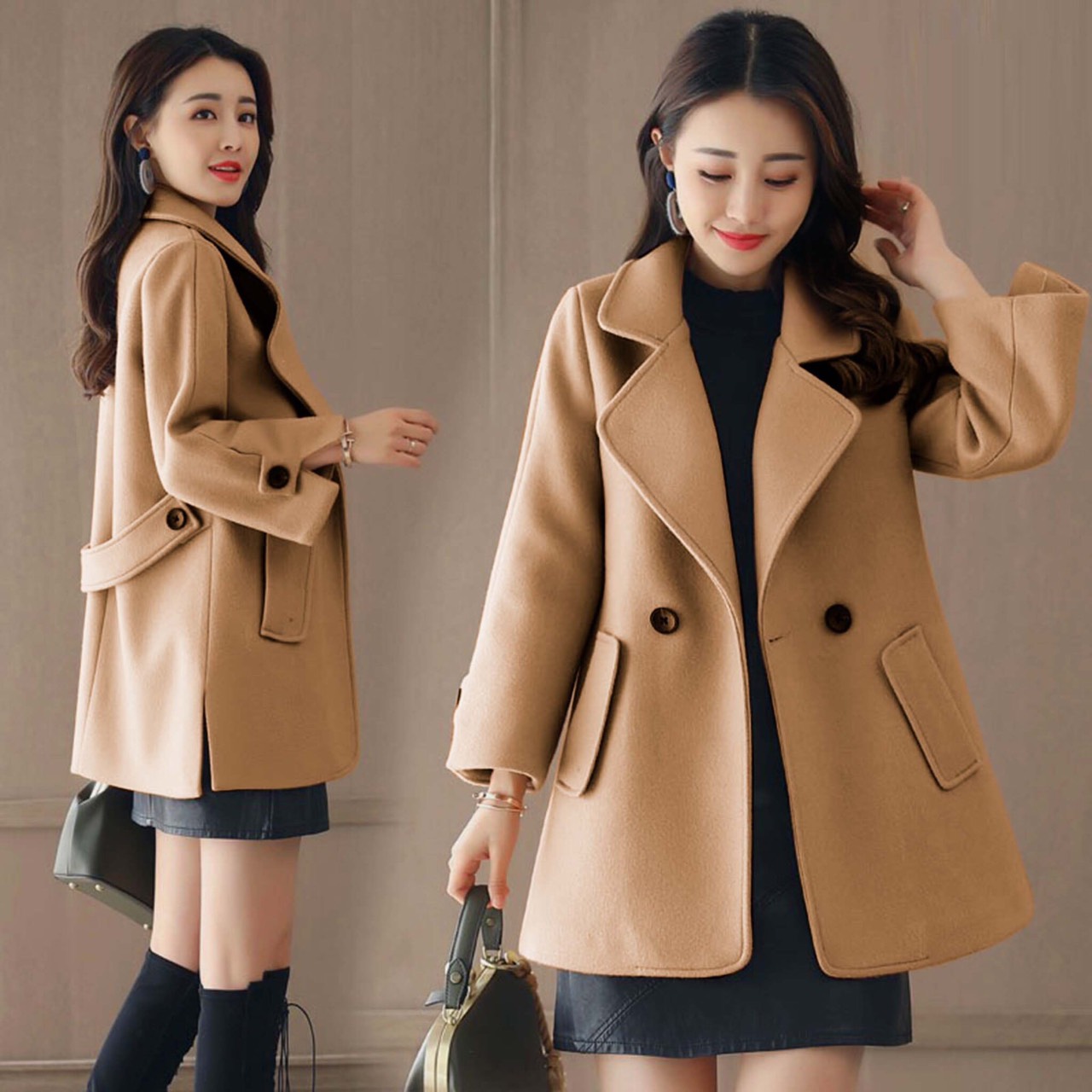 Áo khoác dạ phom dài NGOCTRANSHOP - NT4496