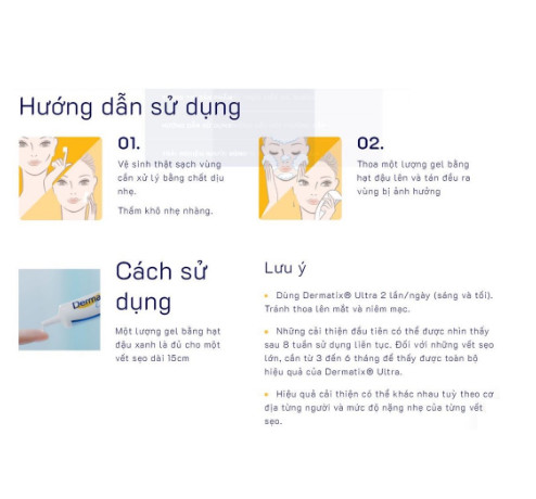 [CHÍNH HÃNG] Dermatix Ultra Gel Làm Mờ Sẹo Thâm, Sẹo Lồi