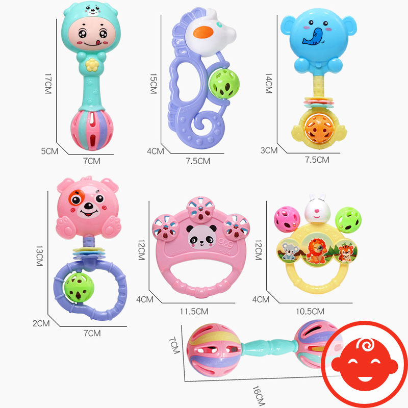 Lục lạc xúc xắc 7 MÓN HÌNH THÚ cho bé