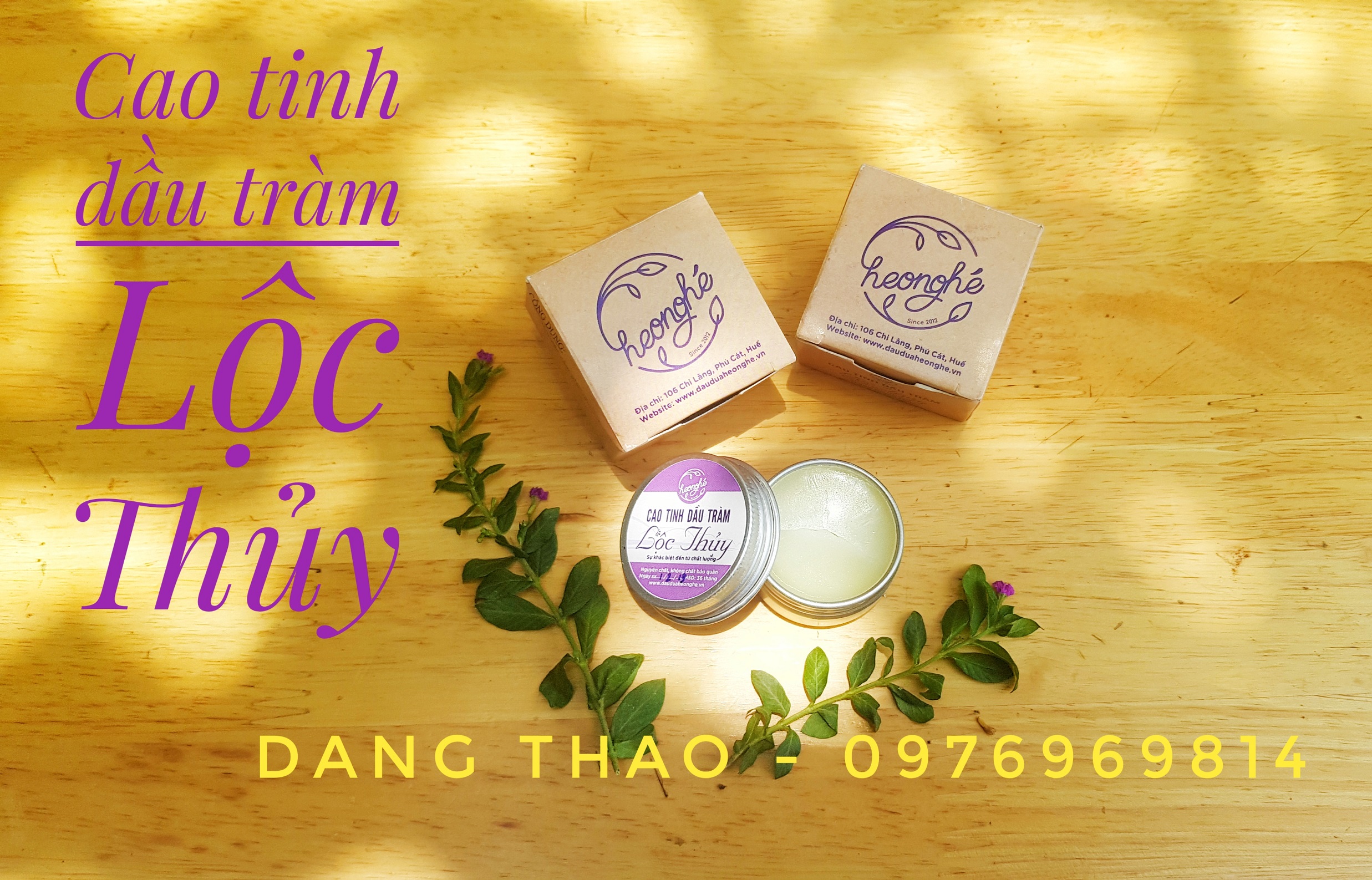 Cao tinh dầu tràm Heo Nghé