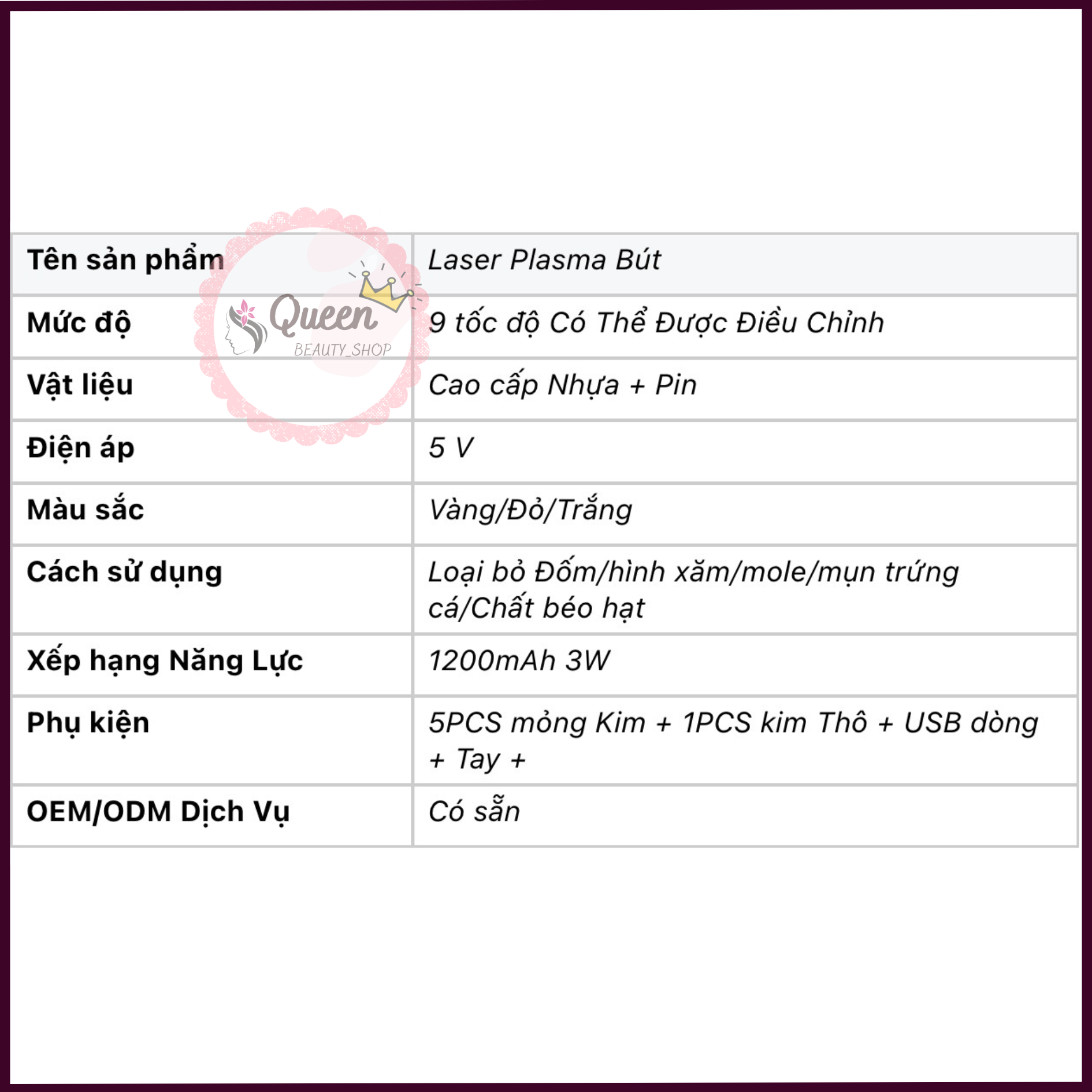 Máy đốt nốt ruồi Mini | Bút đốt nốt ruồi 9 cấp độ dùng trong Spa &TMV