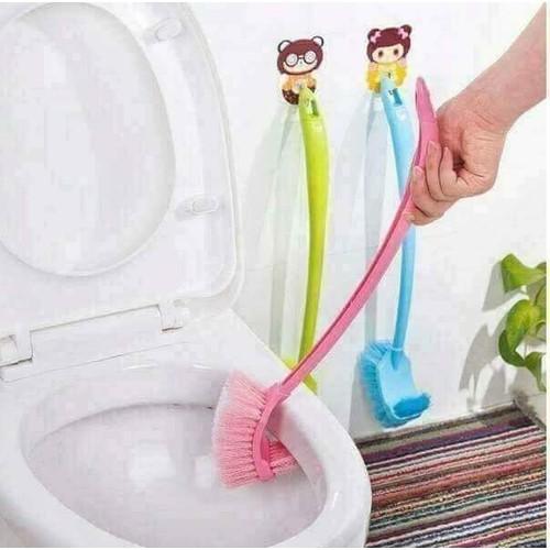 Cọ nhà vệ sinh 2 đầu gia màu ngẫu nhiên