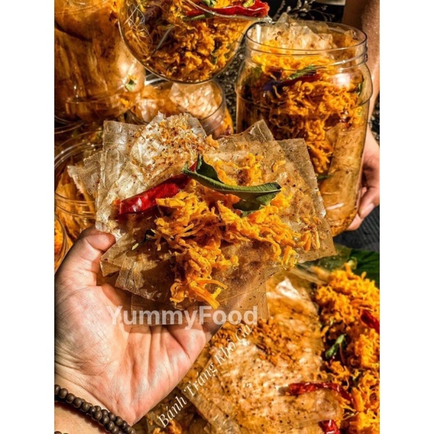 Bánh Tráng Khô Gà - (350gr/Hủ)