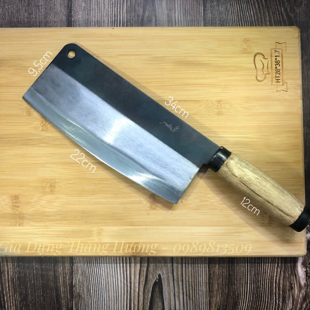 Dao phớ to chặt thịt gà làng nghề Đa Sỹ 35 cm