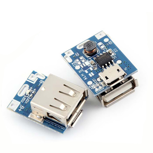 Mạch Sạc Pin Dự Phòng 5V-1A Mini Có LED Báo