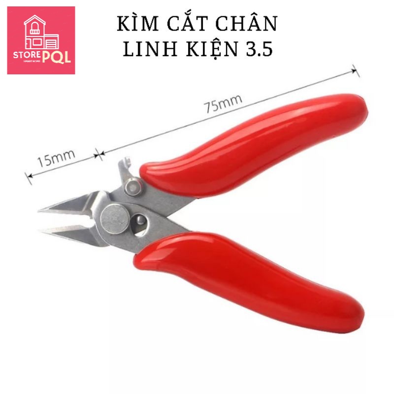 Kìm cắt chân linh kiện 3.5 có chốt hãm