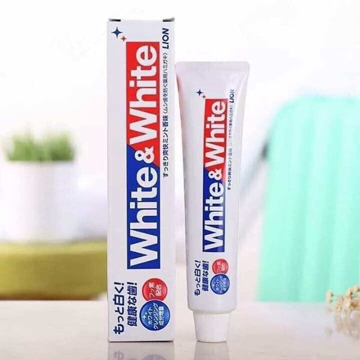 Kem Đánh Răng Lion White & White 150gr Nội địa Nhật