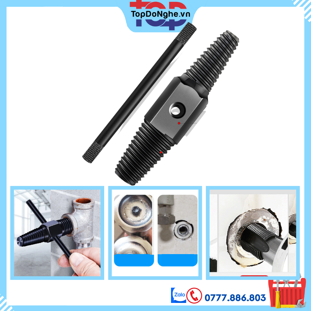 Tháo ren gãy, mũi tháo đầu ống nước gãy, tháo đầu ống nước Hay lấy ốc gãy