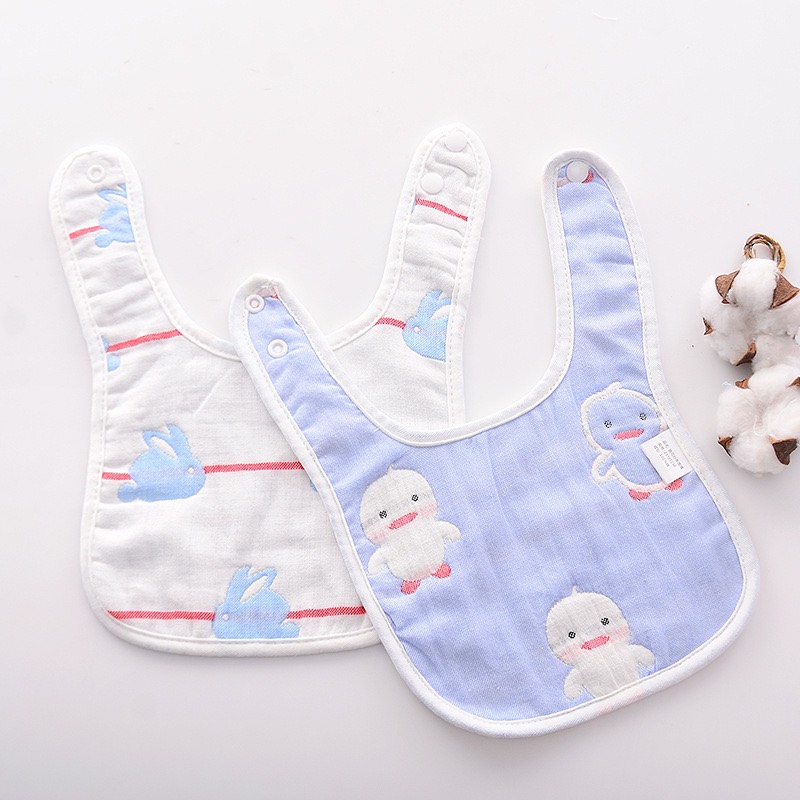 Yếm xô chữ U cho bé 2 nấc cúc bấm