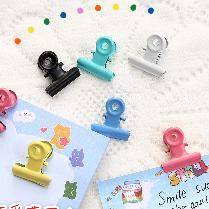 Kẹp giấy kim loại màu sắc 2.1cm