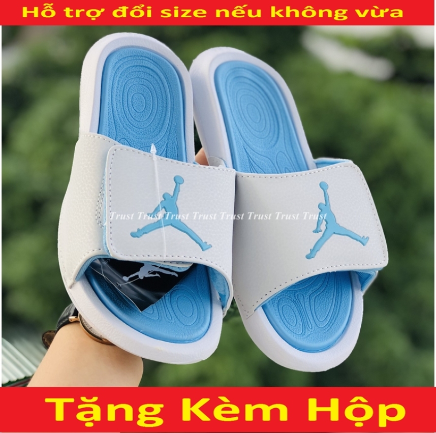 DÉP QUAI NGANG THỜI TRANG JD HYDRO 6 TRẮNG XANH MINT (Tặng Hộp) - TRUST - dép nam - dép nữ - dép quai ngang - dep nam - dep nu - dep quai ngang - dép thể thao - dep the thao giá rẻ
