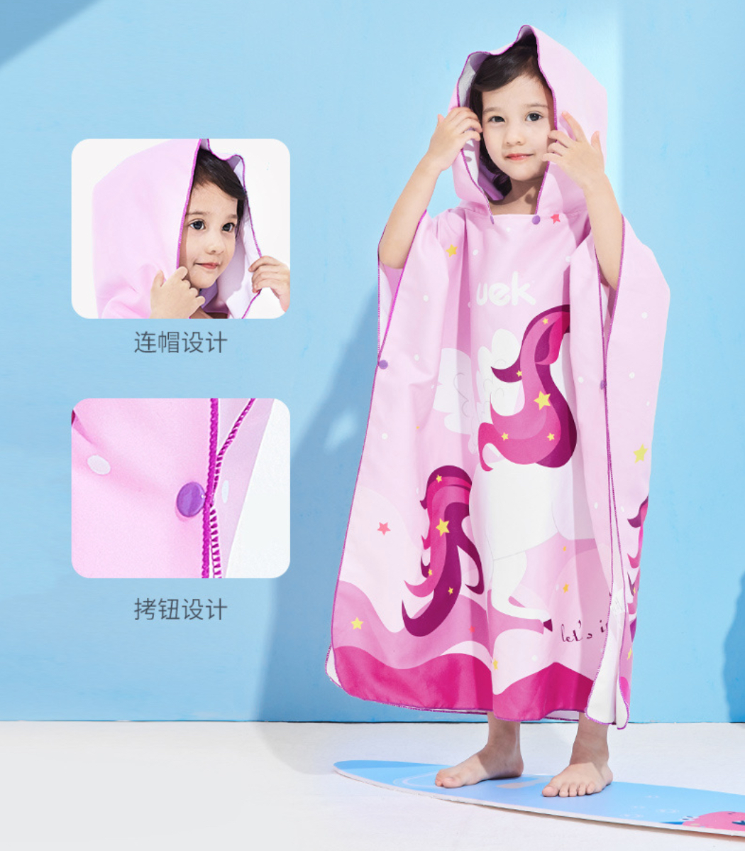 Khăn Tắm UEK Có Mũ Trùm Đầu Cho Bé