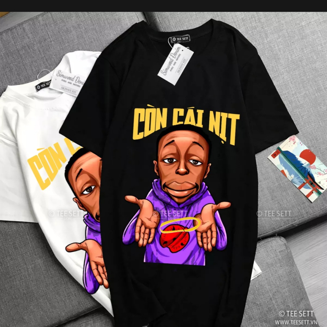 áo phông nam nữ hot hit in hình còn cái nịt kèm hình ảnh thánh khịa da đen , áo thun nam nữ chất vải mềm mịn thoáng mát hàng chất lượng