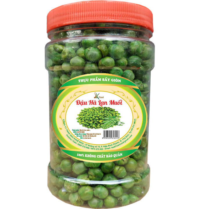 Đậu hà lan muối sấy giòn 200g sk food