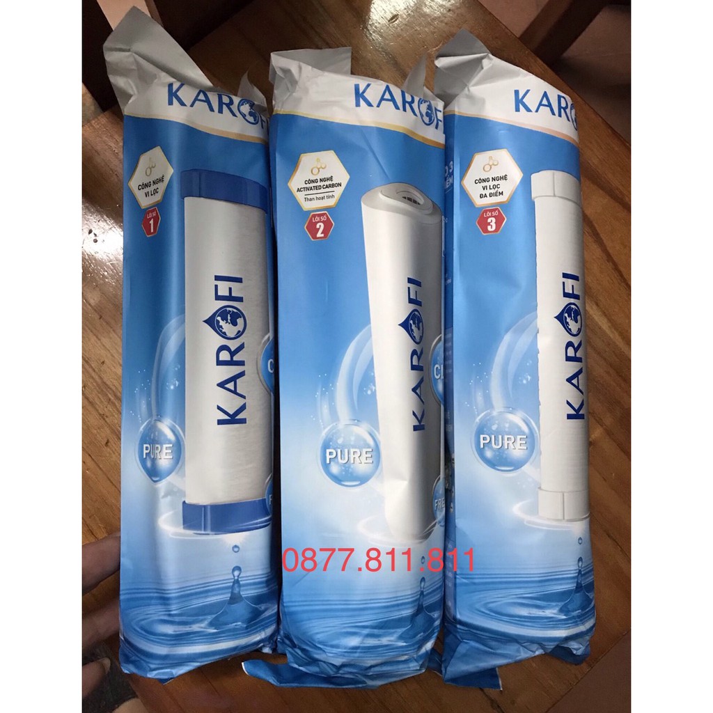 Lõi lọc thô số 123 Karofi mẫu mới 2026 - Chính hãng - Karofi Pro tăng gấp 2 công suất lọc