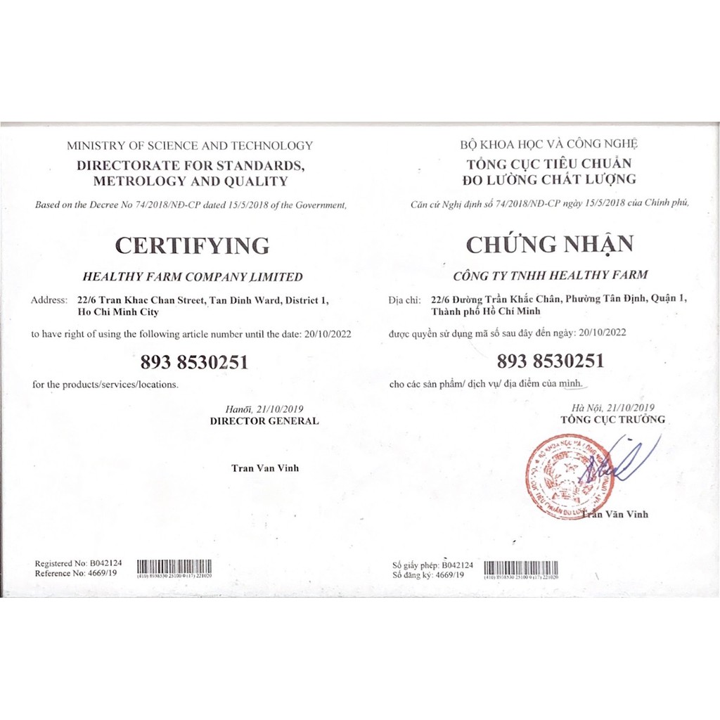 Bình Nước Cao Cấp HealthyFarm 500ML