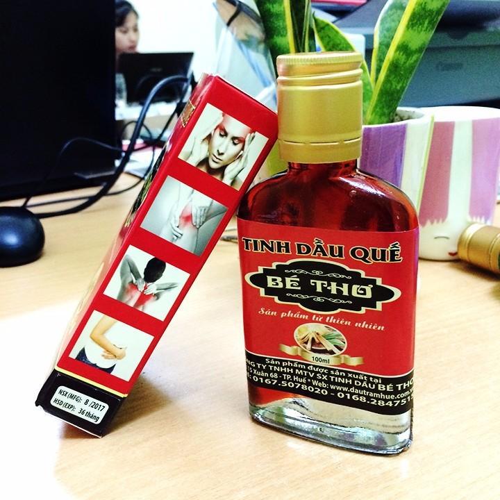 Combo 2 chai tinh dầu quế hiệu bé thơ huế - chai 100ml