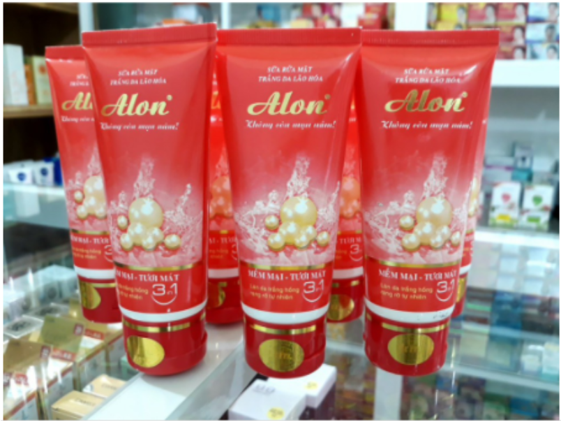 Sữa rửa mặt trắng da Alon 50g