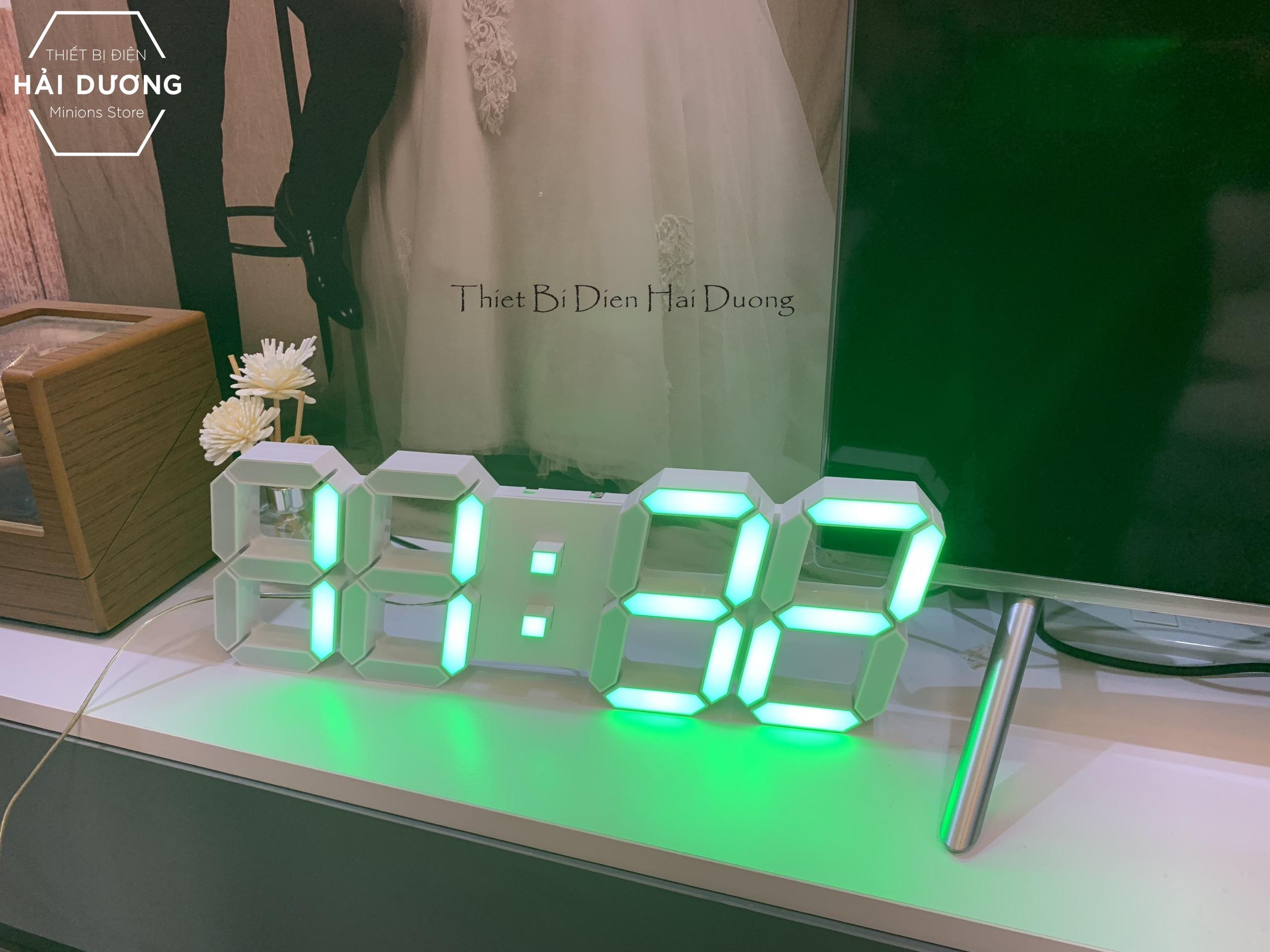 Đồng hồ LED 3D treo tường thông minh TN829 điều khiển từ xa (Size to) - Có Video Hướng Dẫn