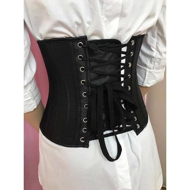 Gen nịt bụng Corset chuẩn - Corset lụa 25 xương