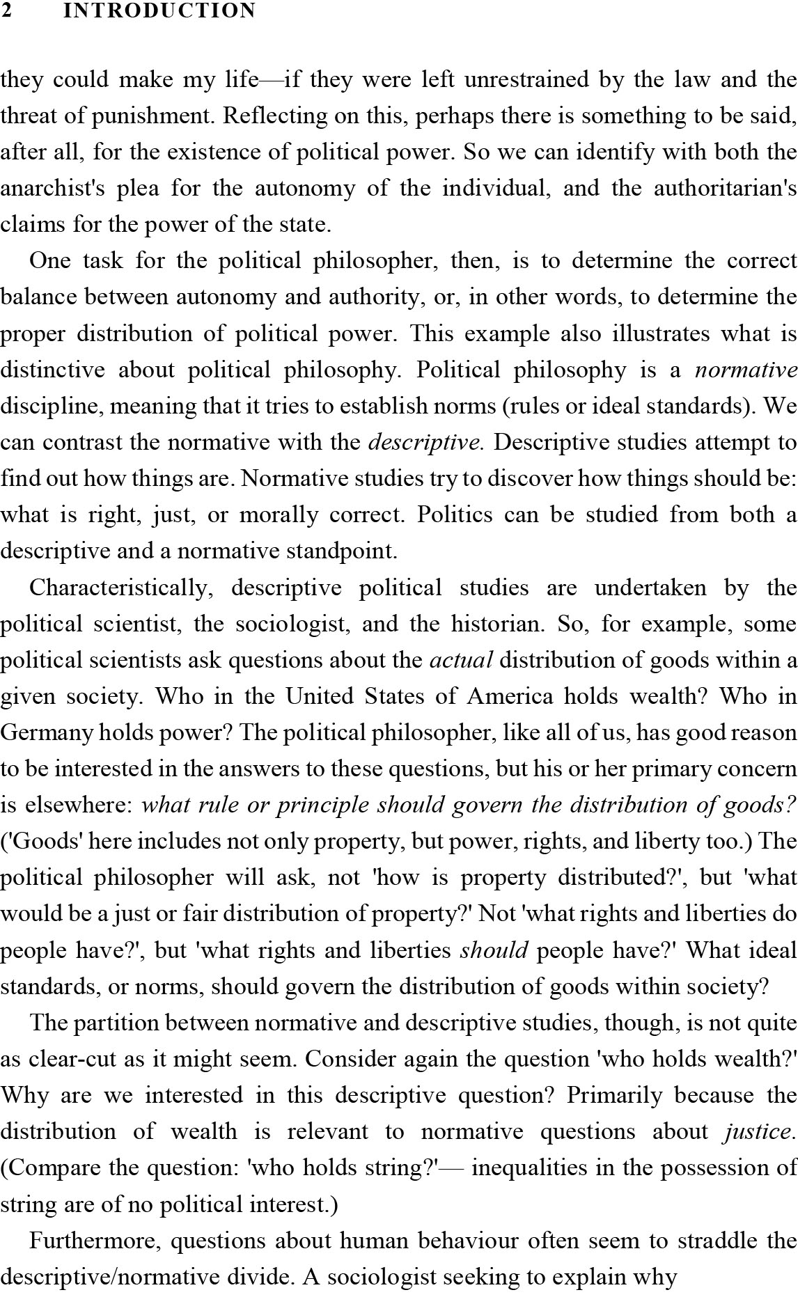 AN INTRODUCTION TO POLITICAL PHILOSOPHY (Sách đen trắng)