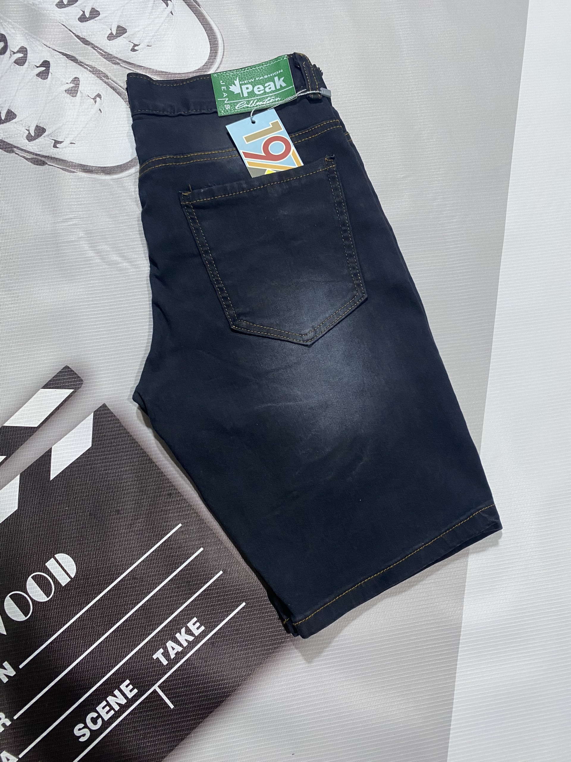 Quần Short Jean Nam Cao Cấp - Co Giãn
