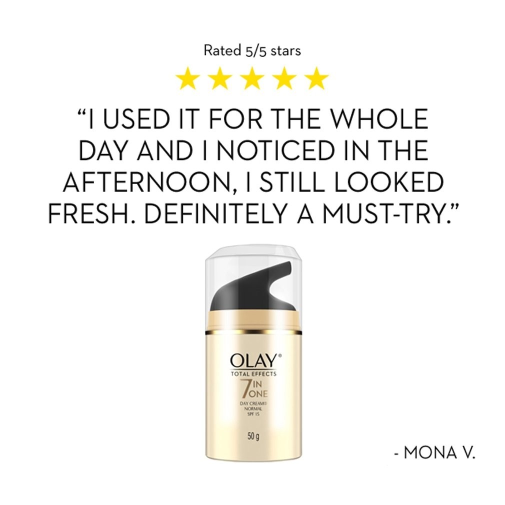 Kem Dưỡng Trắng Da Mặt Ban Ngày Olay Total Effects Ngừa Lão Hóa SPF 15 20g Total Effects 7 in One Day Cream Normal