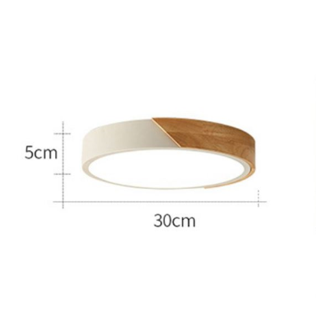 Đèn Ốp Trần Led Gỗ 3 Chế Độ