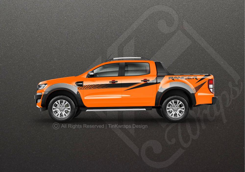 Tem xe Ranger - Decal dán sườn Ranger nhỏ
