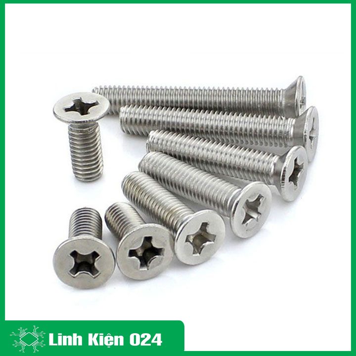 Combo 10 vít sắt M36 chiều dài 0.5cm, 1cm, 2cm, 3cm, 4cm tùy chọn