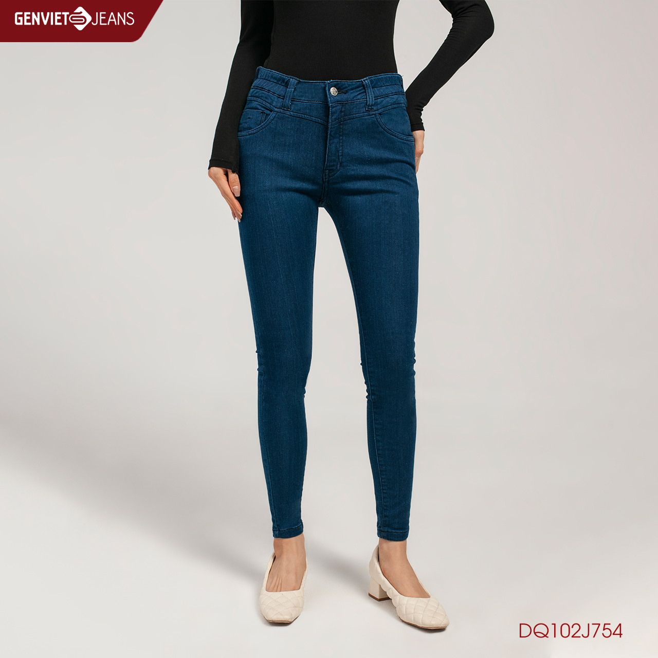 QUẦN DÀI NỮ DQ102J754 GENVIET