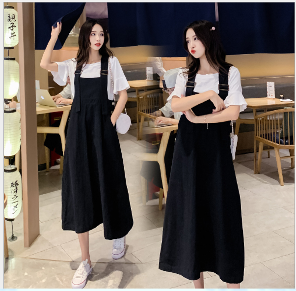 [HCM]ĐẦM BẦU VÁY BẦU CÔNG SỞ YẾM PHONG CÁCH HÀN QUỐC (có kèm áo thun )