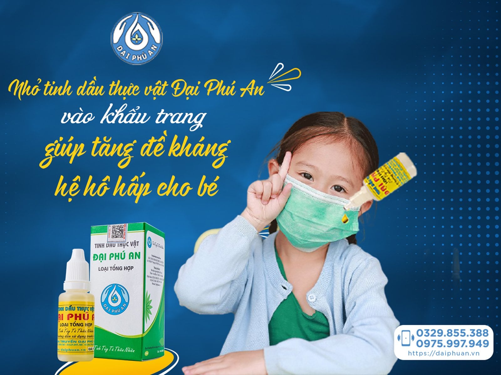 COMBO 05 Chai tinh dầu thực vật Đại Phú An 15ml