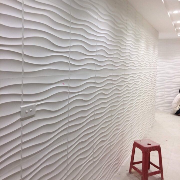 15 TẤM ỐP TƯỜNG PVC VÂN SÓNG 3D