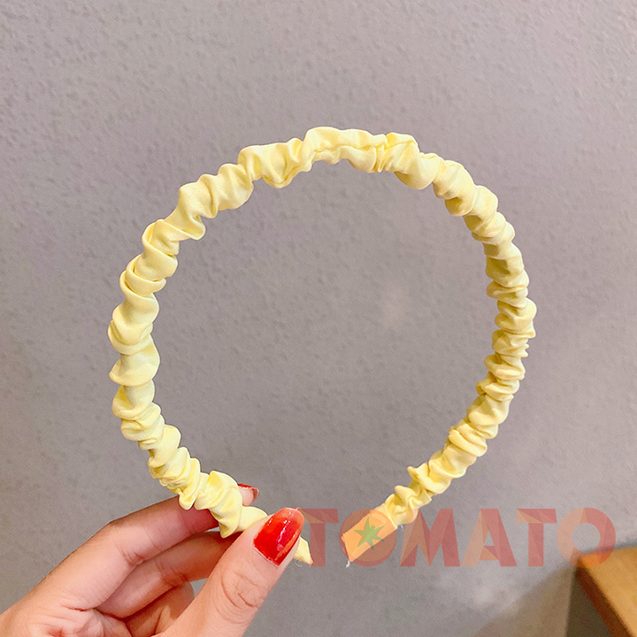 Bờm Cài Tóc Lụa Nhún - Băng Đô Nhún Phong cách Hàn Quốc - 66