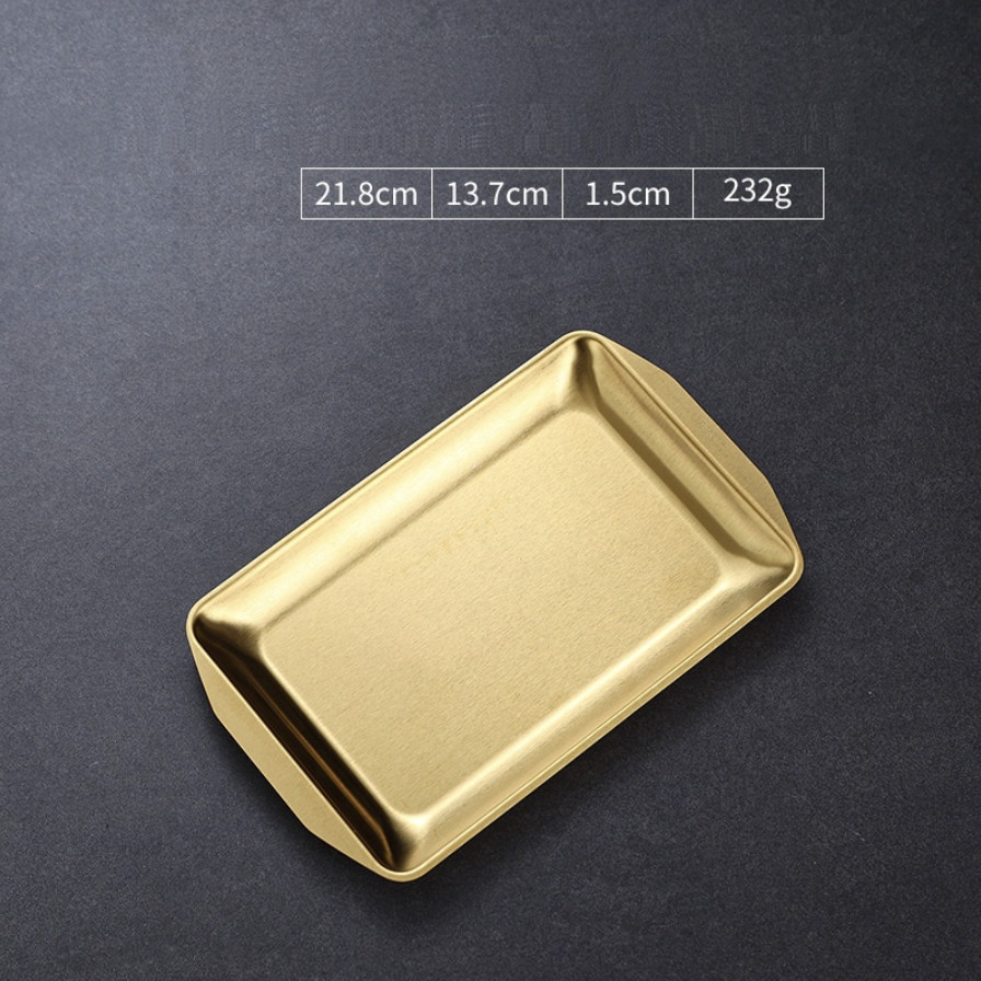 Dĩa, Khay Chữ Nhật INOX Hàn Quốc
