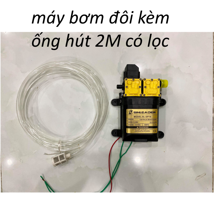 [HCM]Máy rửa xe bơm đôi 12v siêu mạnh