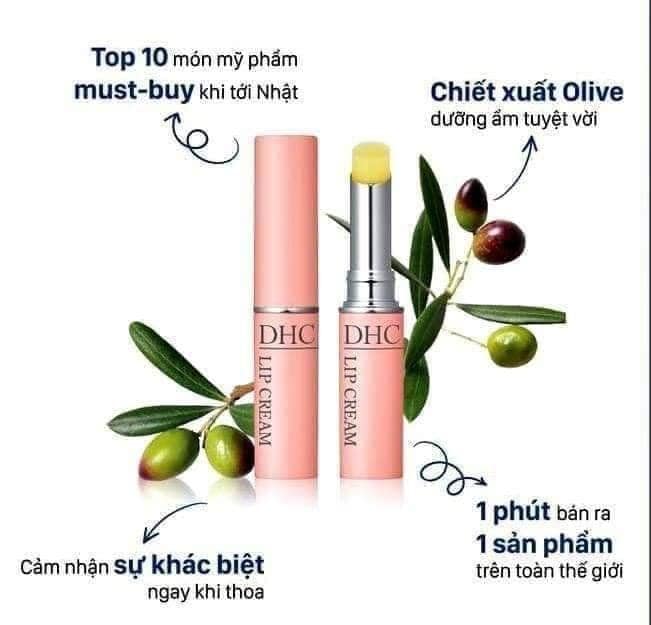 Son dưỡng không màu dhc color lip cream 1,5g nhật bản 💋💋💋
