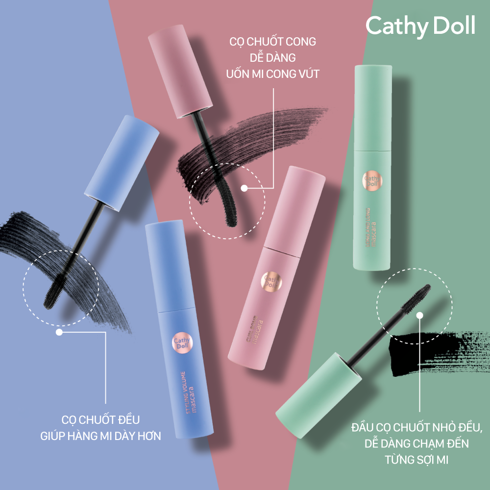 Mascara Cathy Doll Làm Dày Và Làm Cong Mi