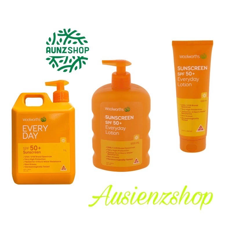 [HCM]Kem chống nắng Woolworths Everyday Úc 50SPF++
