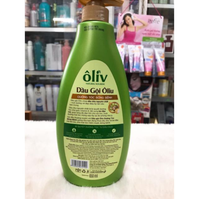 Dầu gội Ôliv dưỡng tóc chắc khỏe dịu nhẹ 650ml