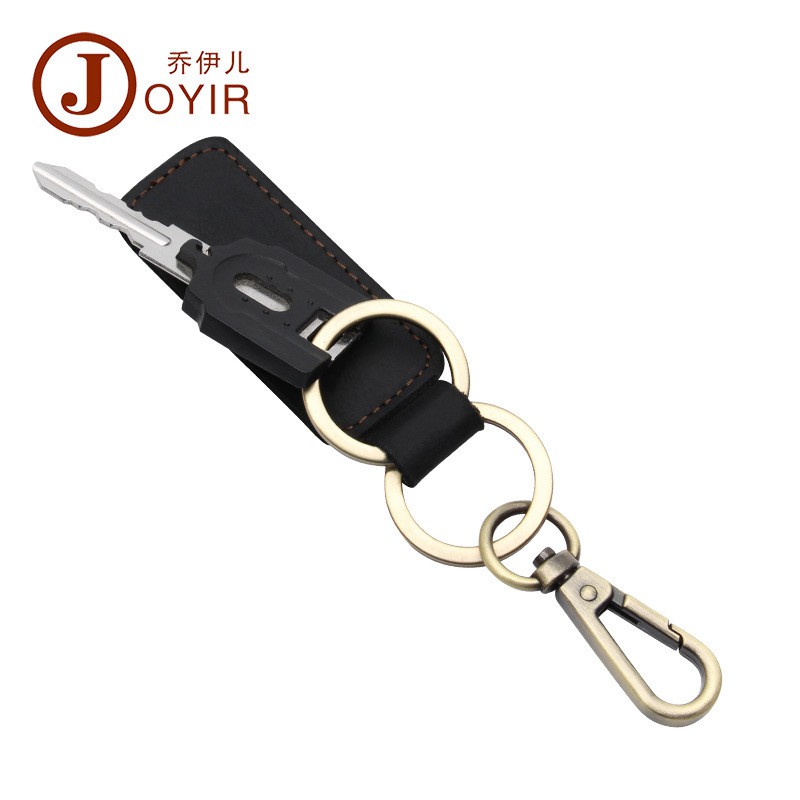 !!!Móc chìa Khoá Da Bò Thật - Handmade 100% - Khoá Đồng _DN5022