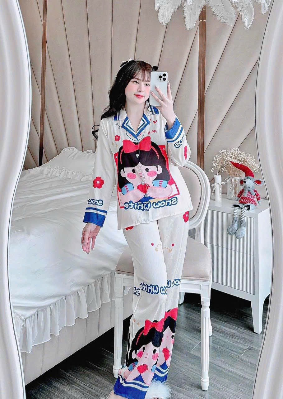 Sét bộ áo satin thái mát hàng cao cấp MS98.