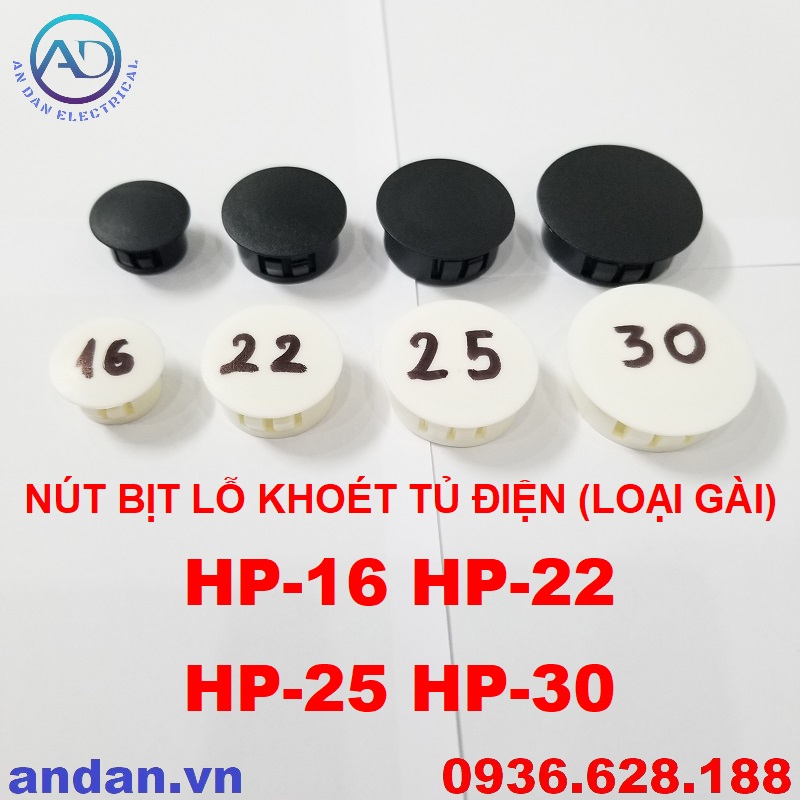 Nút bịt lỗ khoét (loại gài) Nắp bịt gài Ø16 Ø20 Ø22 Ø25 Ø30 Ø35 Ø40 Ø50 Ø60 (Đơn hàng tối thiểu 50K)