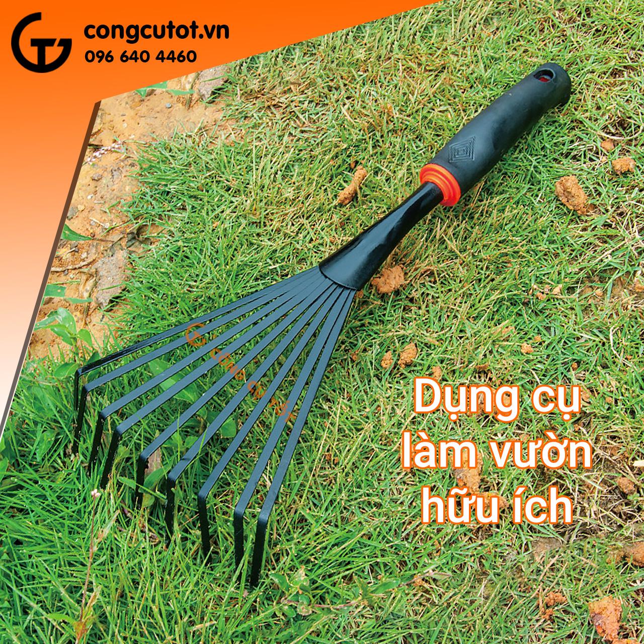 Cuốc - cào xới đất cán cao su