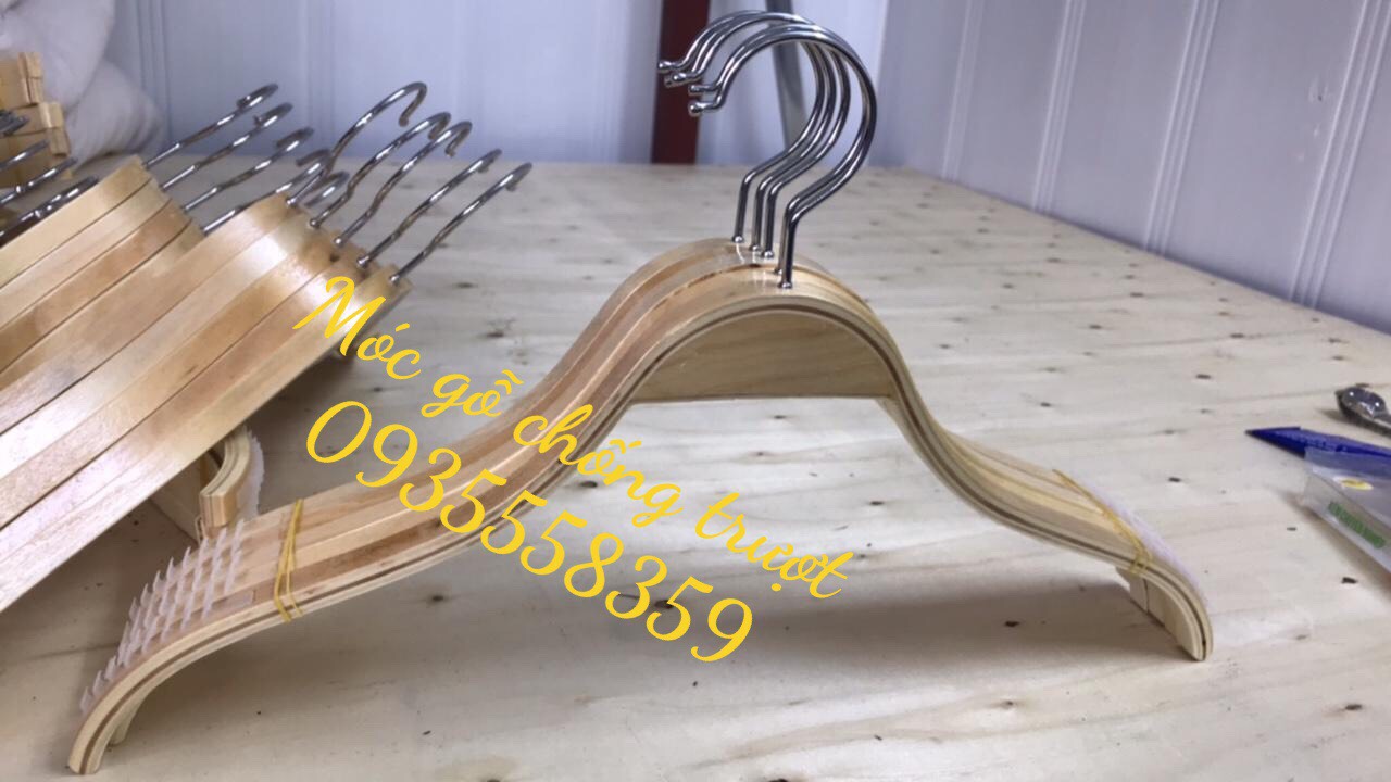10 móc gỗ treo quần áo trẻ em