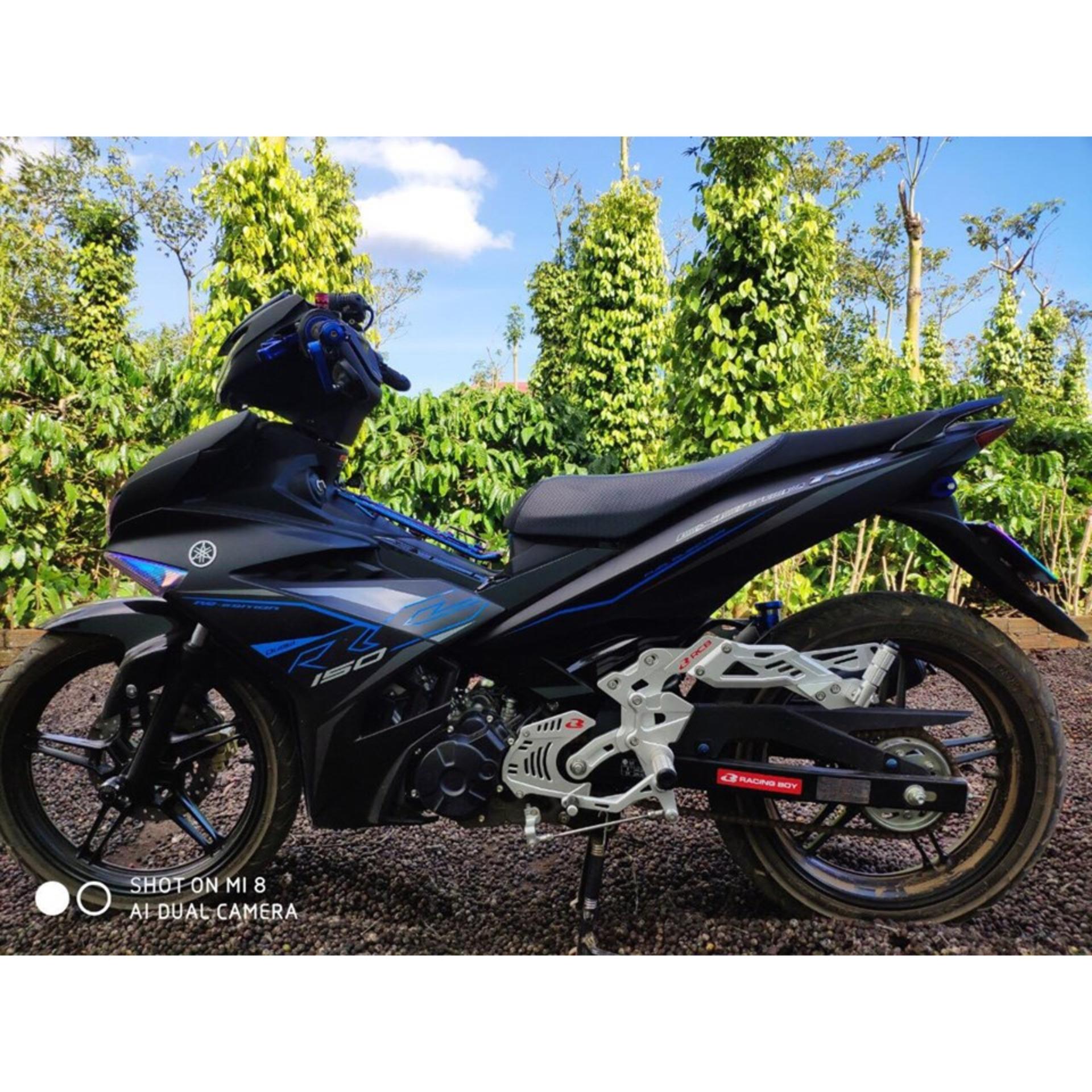 Bộ số gảy đôi Exciter 150 RCB Trắng